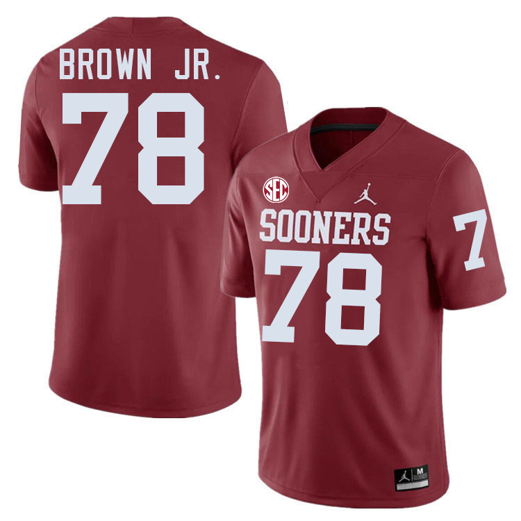 Oklahoma Sooners #78 Orlando Brown Jr. College Football Jerseys,Uniforms-Crimson